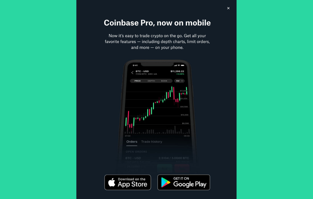 gdax mobile app